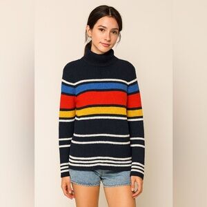 Gap Striped Sweater Navy/White/Red/Yellow Size M. S 4